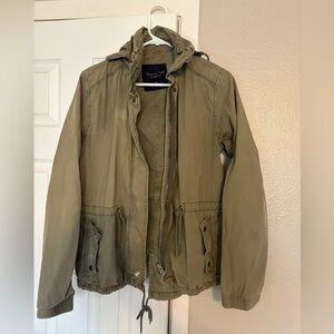 American Eagle Outfitters Green Cargo style jacket